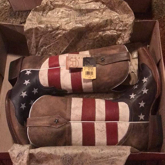 Roper American Flag snip toe boots🇺🇸 - Picture 8 of 11